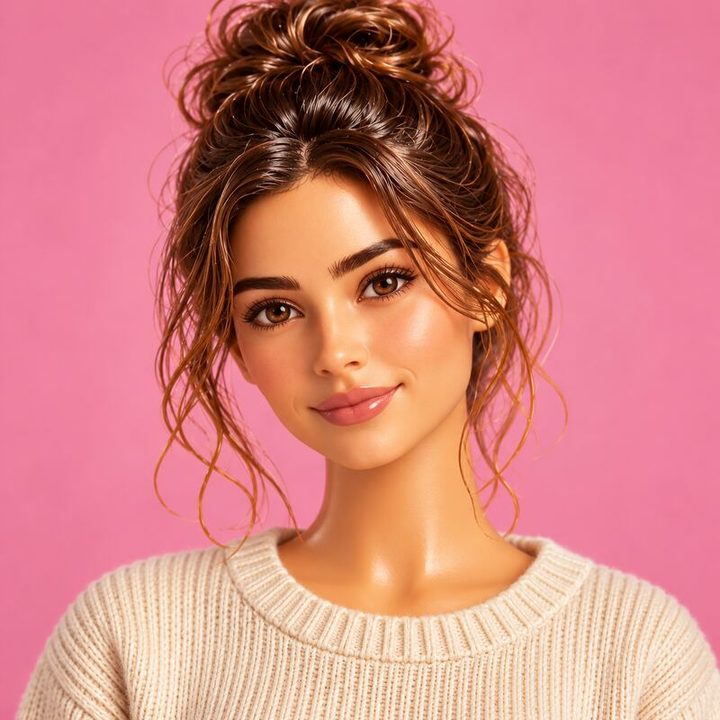 Moda bebeği tarzı portre